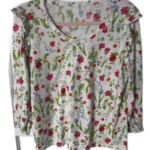 Tulip Cotton Ruffles classic conservative beach coastal grannycore